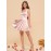 Mini Bow Back Solid Satin Fit and Flare Sleeveless Dress - Elegant Party and Banquet Outfit for Women - Perfect for Birthday, Wedding, and Engagement Occasions