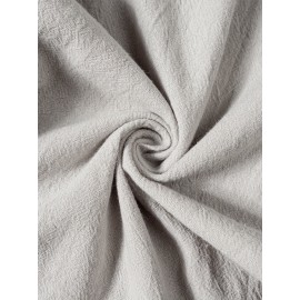 1pc Women'S Casual Polyester Shorts, Solid Color, All-Season, Woven Fabric, with Fake Drawstring Detail 1pc Women'S Casual Polyester Shorts, Solid Color, All-Season, Woven Fabric, with Fake Drawstring Detail