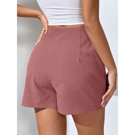 Stylish Ruched High Waist Skort - Flattering, Flowy, and Comfortable Design for Spring and Summer - Elegant Women's Clothing for Outdoor Activities Stylish Ruched High Waist Skort - Flattering, Flowy, and Comfortable Design for Spring and Summer - Elegant Women's Clothing for Outdoor Activities