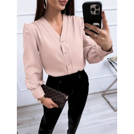 Women's Business Casual Tops Summer Long Sleeve Silk Button Down Shirts V Neck Chiffon Blouses Women's Business Casual Tops Summer Long Sleeve Silk Button Down Shirts V Neck Chiffon Blouses