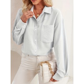 Women's Button Down Shirts Long Sleeve Oversized Work Office Dress Shirt Women's Button Down Shirts Long Sleeve Oversized Work Office Dress Shirt